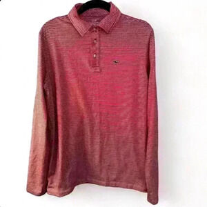 Vineyard Vines Edgartown Polo red/Wht stripes Boys size XL